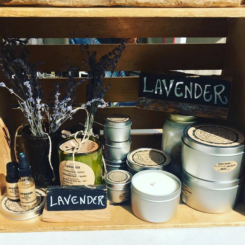 Lavender candles and sprays