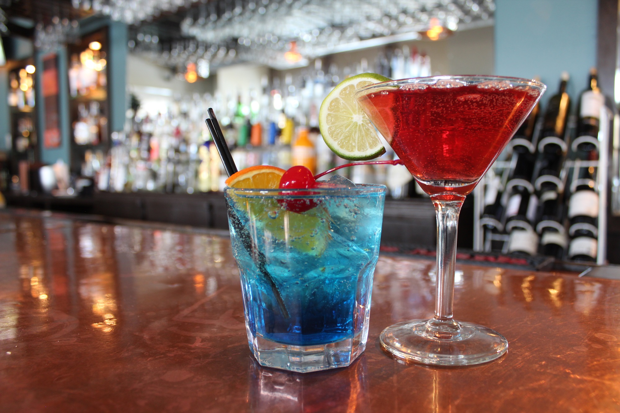 Martini cocktails at Blue River Bistro Breckenridge bar 