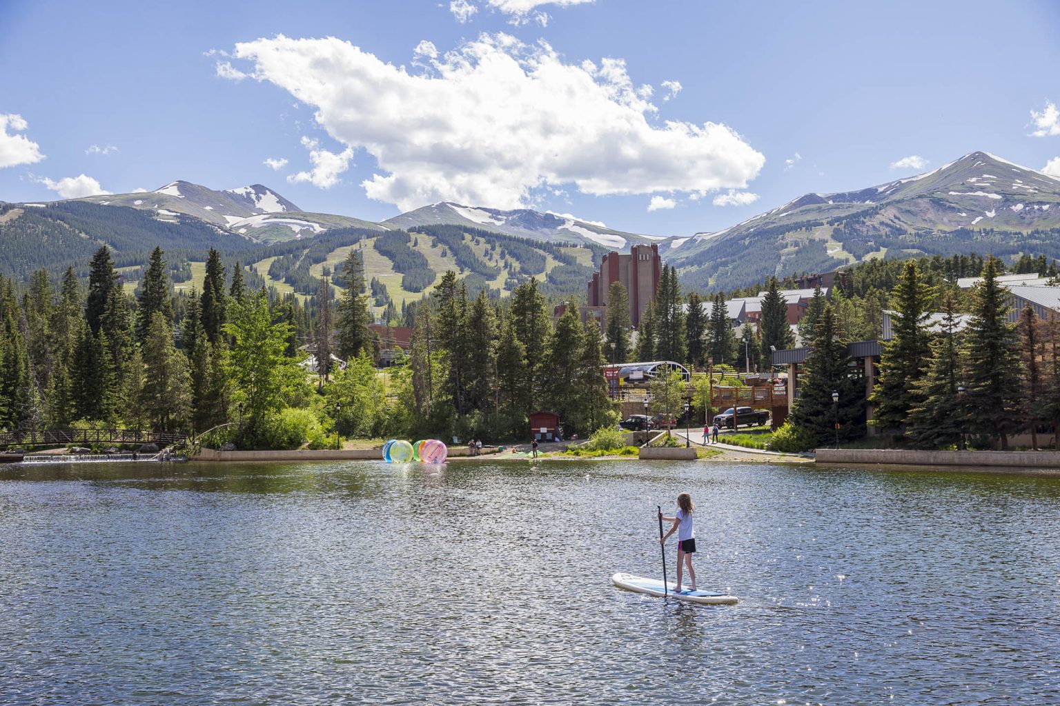 stand-up paddle boarding Maggie Pond Breckenridge