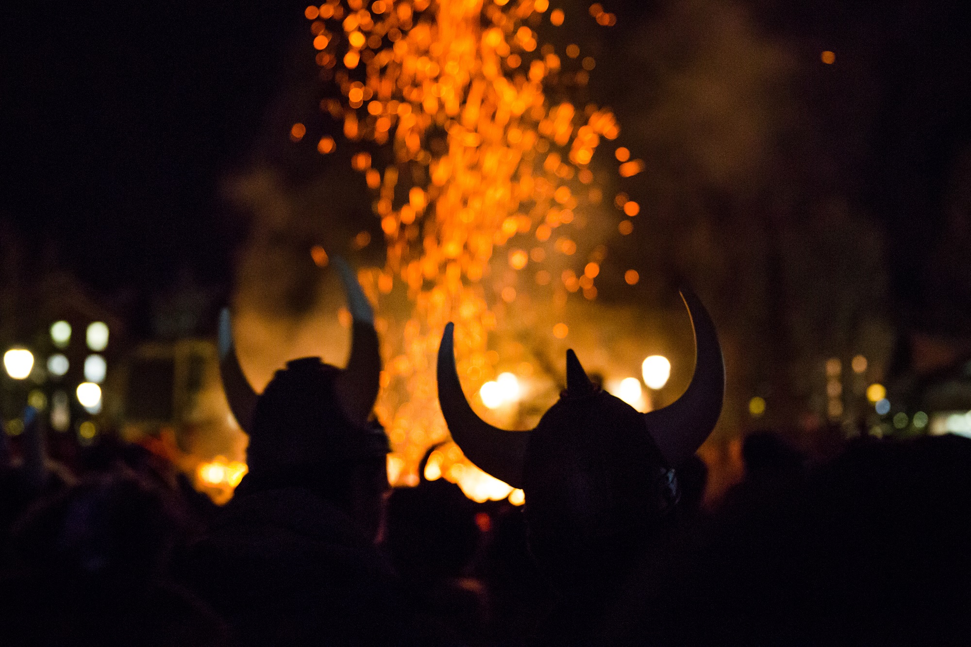 Breckenridge Ullr Fest bonfire