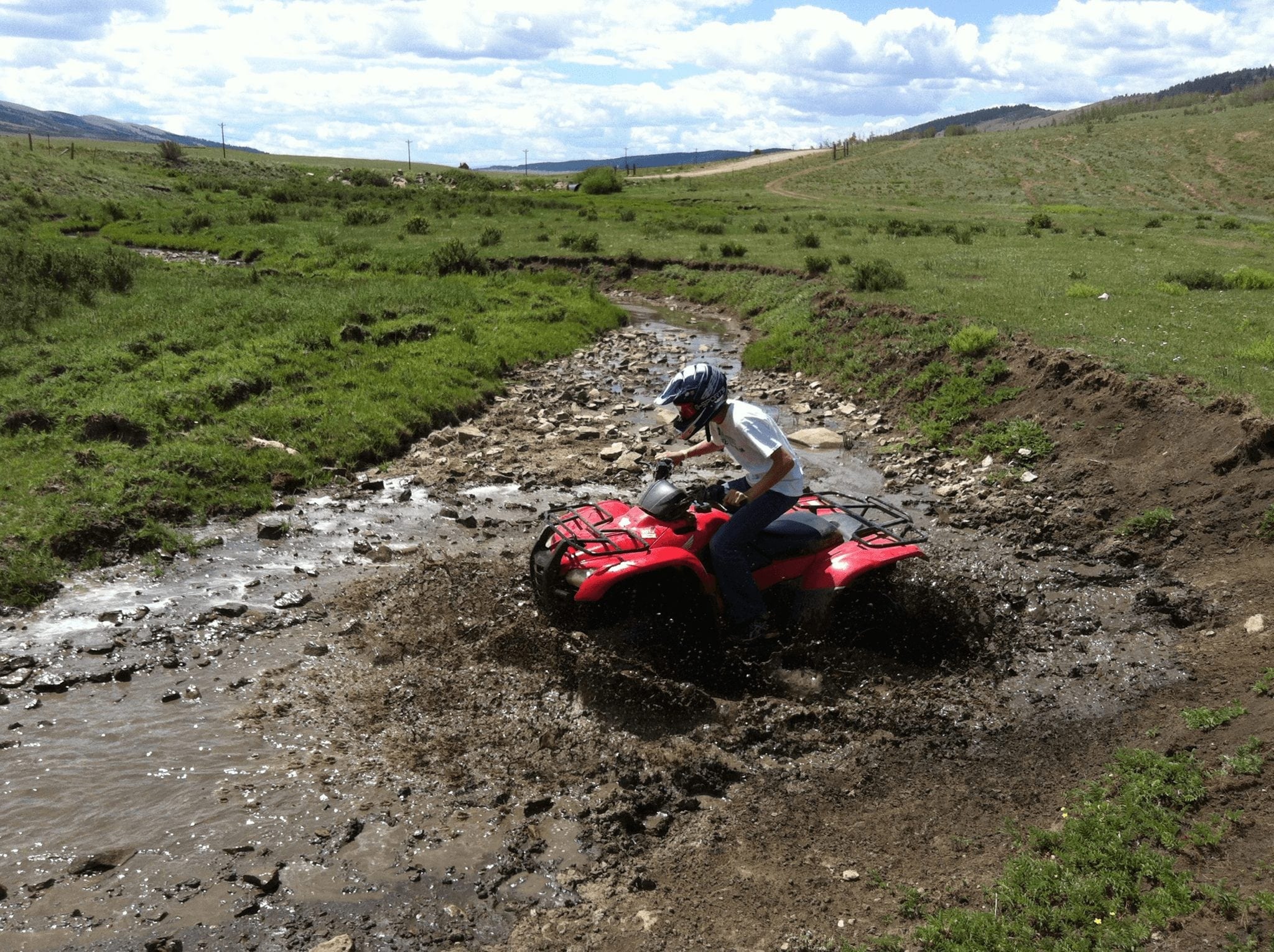 An ATV Rider at American Safari Ranch.