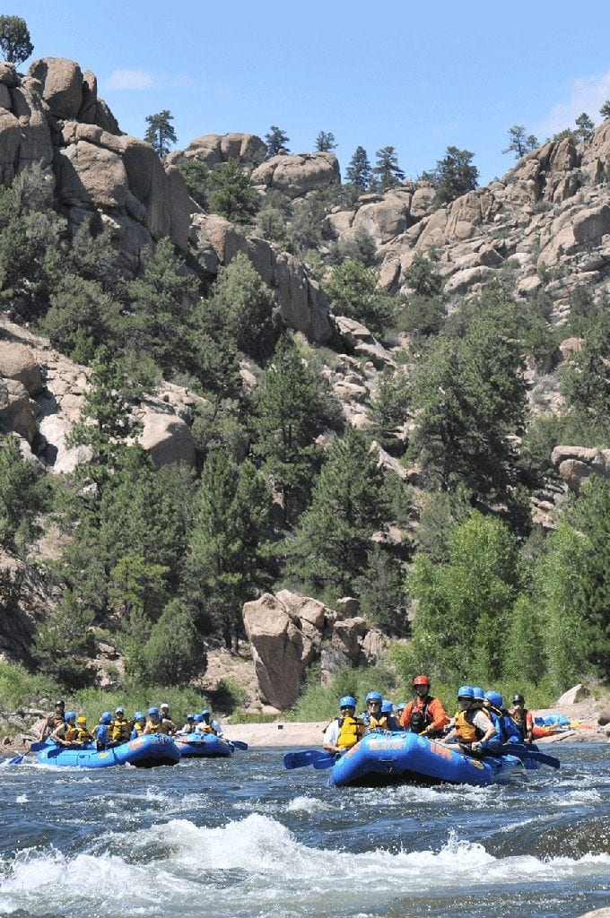 Breckenridge Colorado White Water Rafting Group
