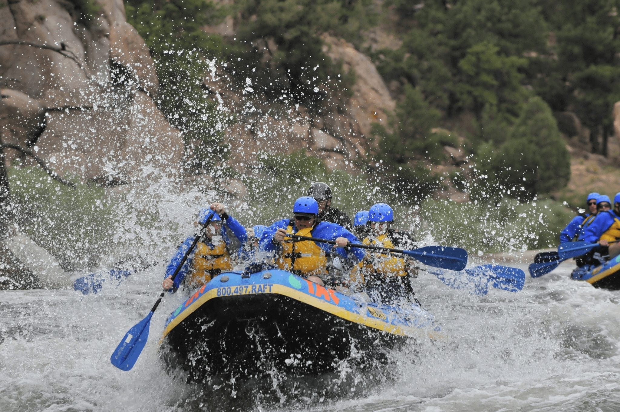 Groups river rafting in Breckenridge, Colorado