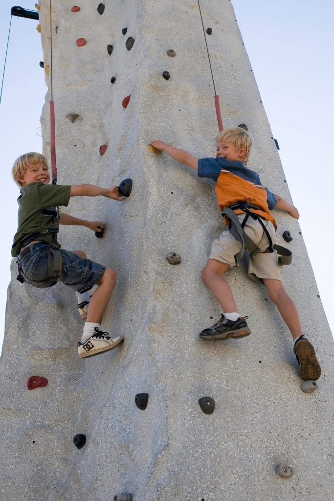 Kids Rock Climbing at Breckenridge Ski Resort Epic Discovery in the summer