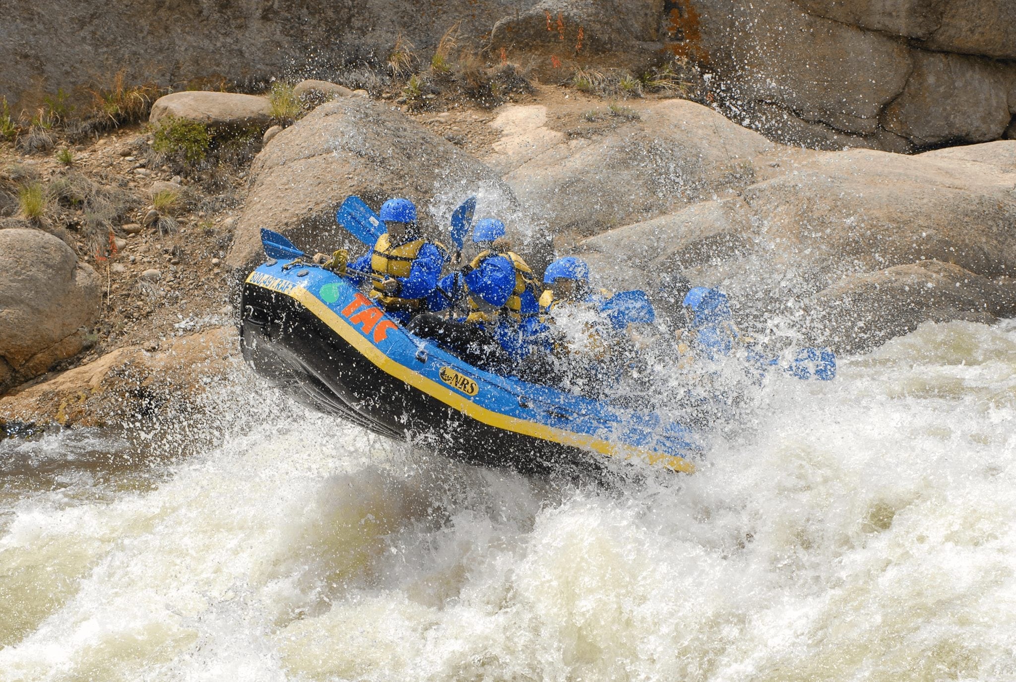 Rafting the rapids during summer in Breckenridge