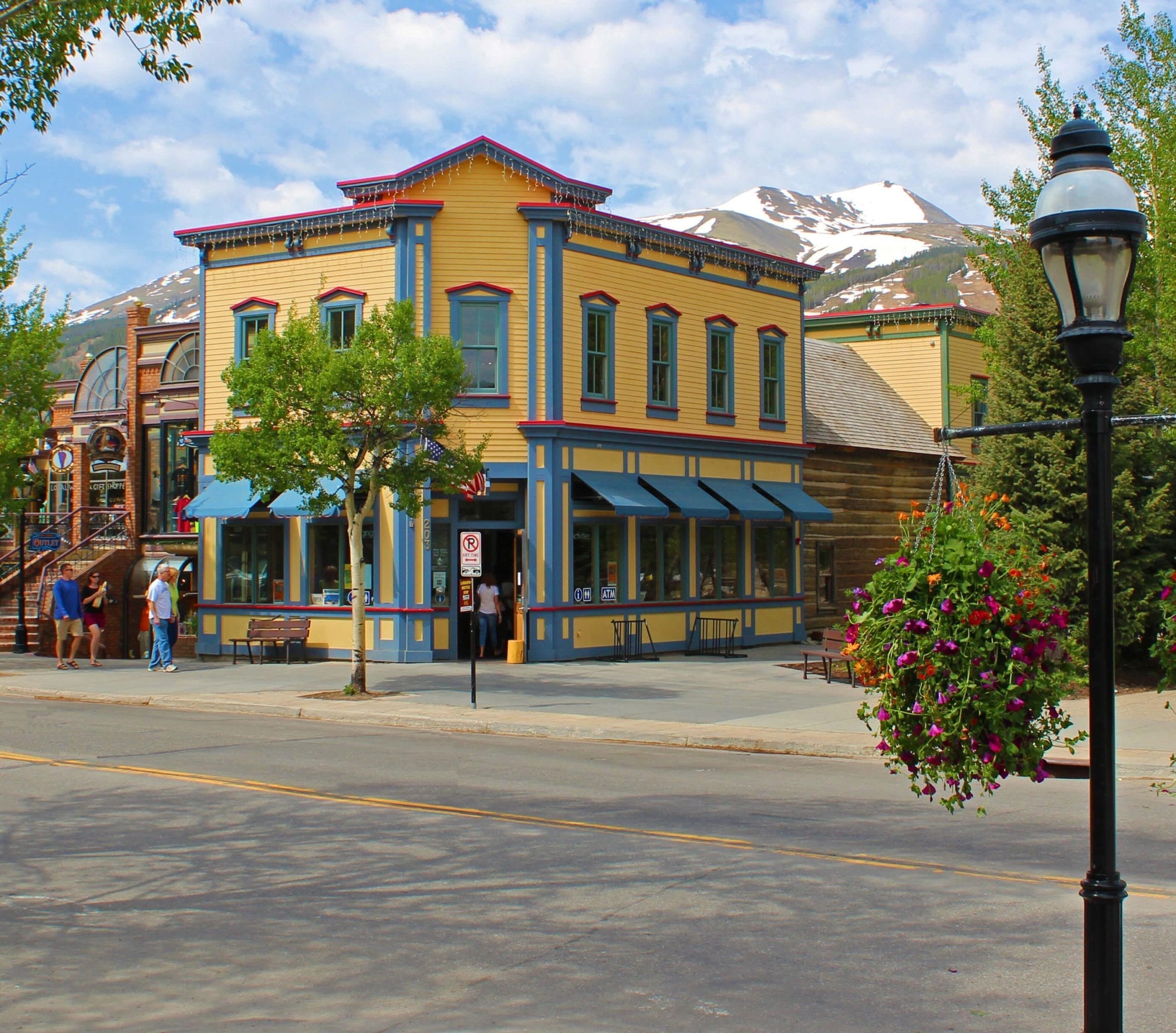 The Welcome Center on Main Street in Breckenridge during Summer