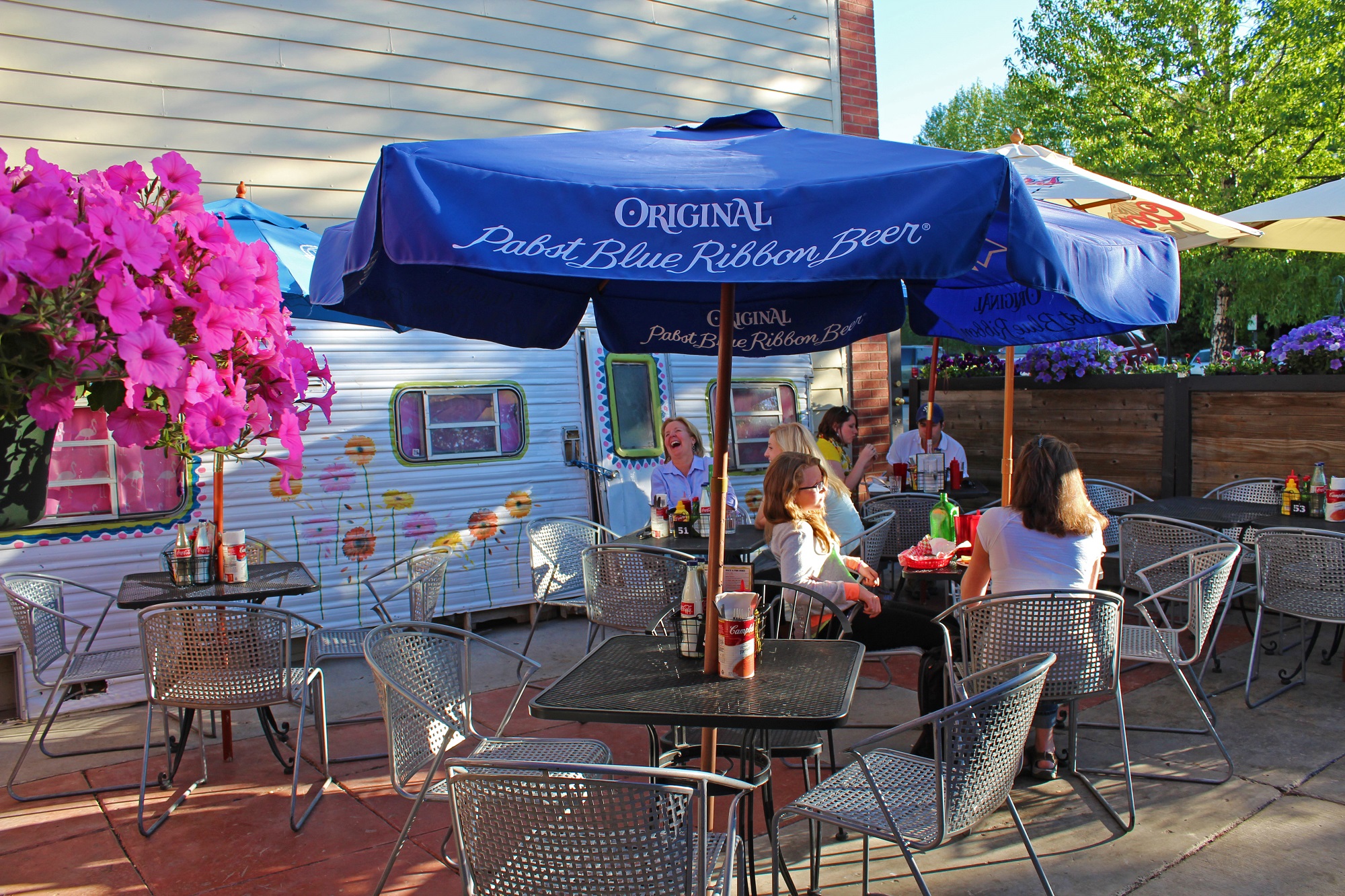 The Motherload Tavern Patio during a Breckenridge Summer