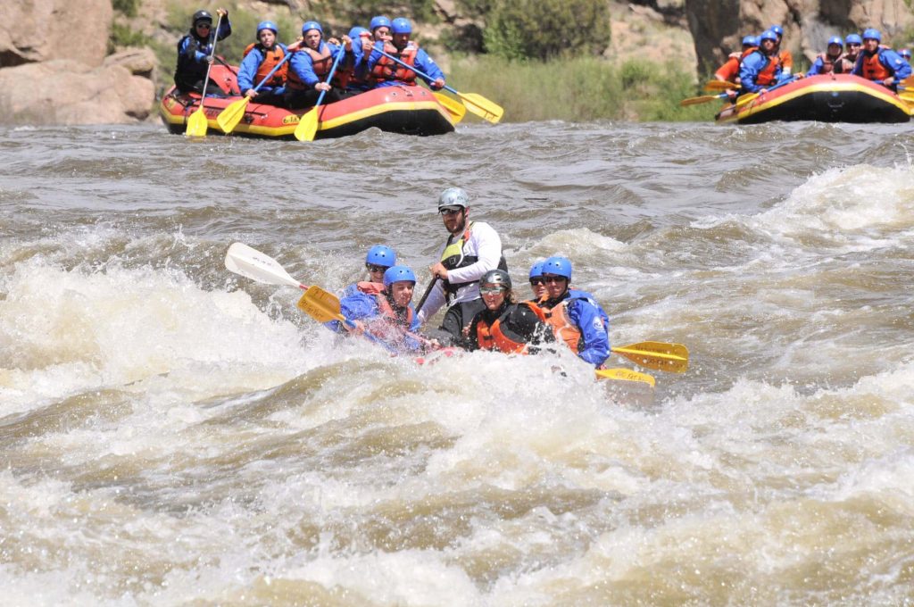 Group rafting trips down the Arkansas River.
