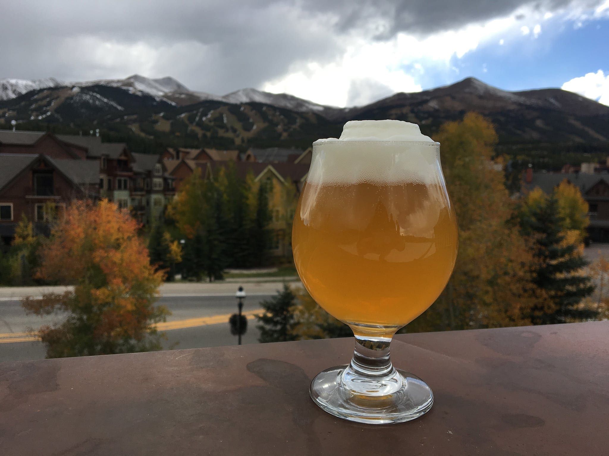 A beer at Breckenridge's own brewery, Breckenridge Brewery.