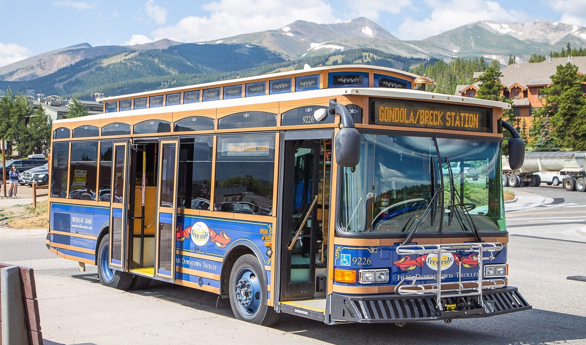 The Main Street Trolley free transportation shuttle