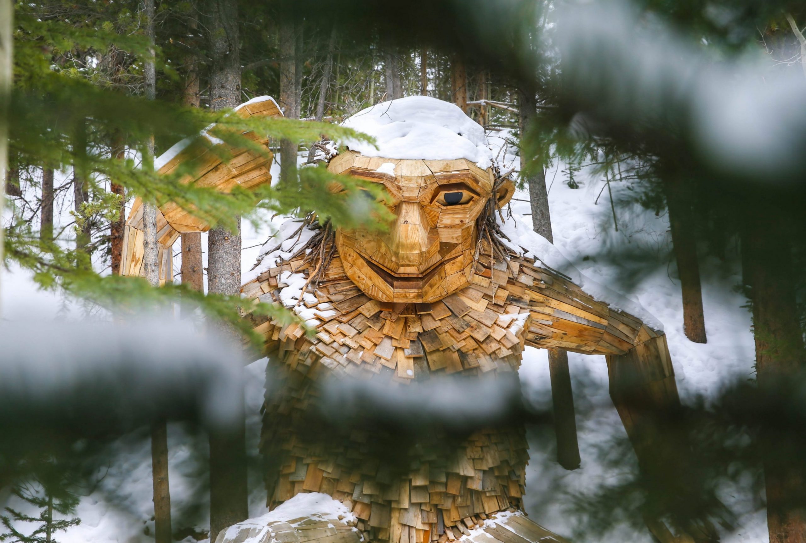 Breckenridge Troll in the snow