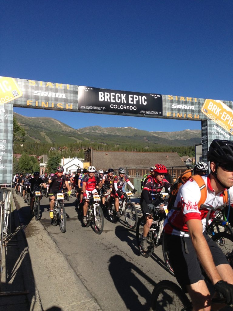 Bikers during the Breck Epic race in Breckenridge