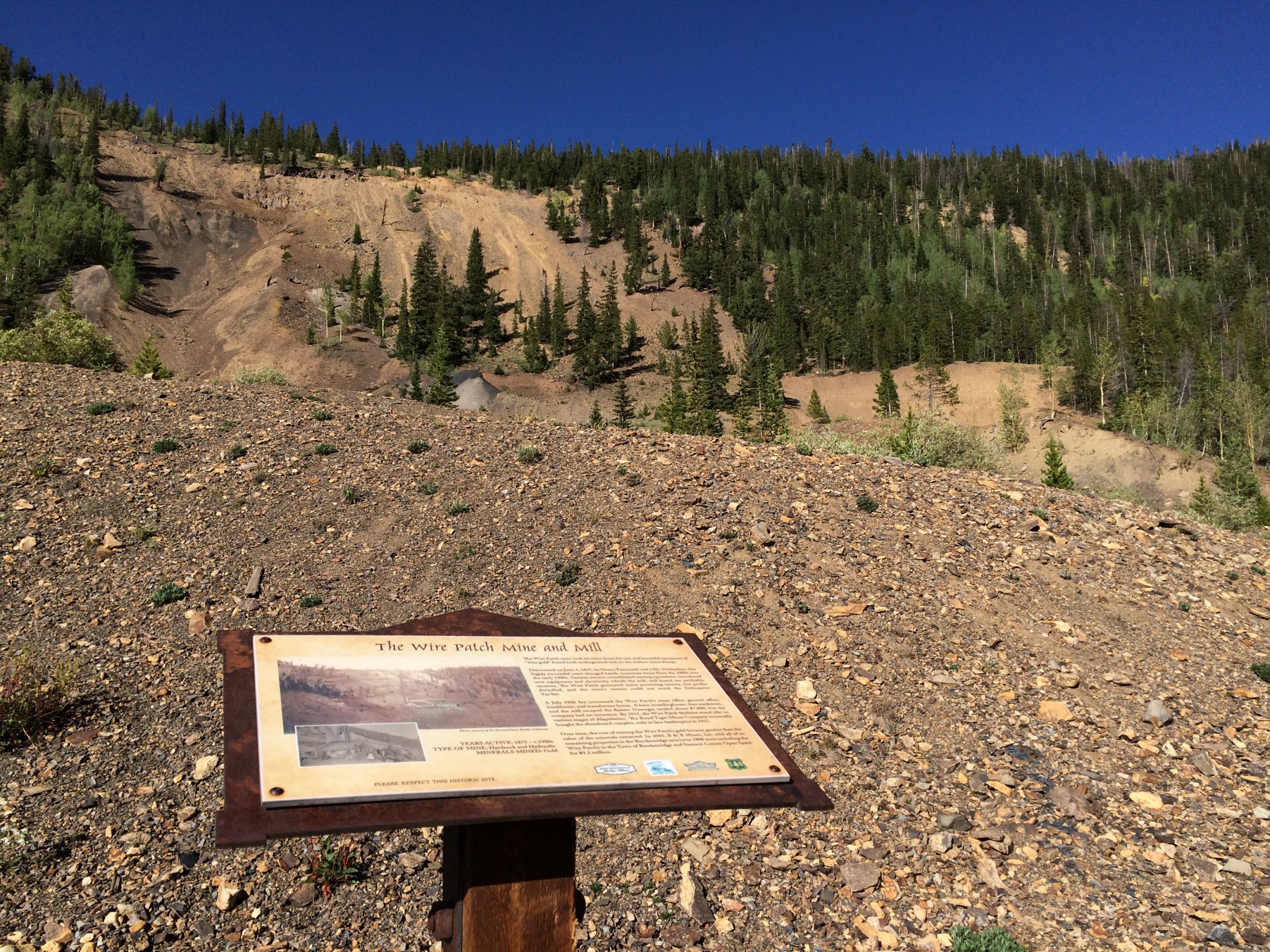 Wire Patch Mine Site historic hiking trail