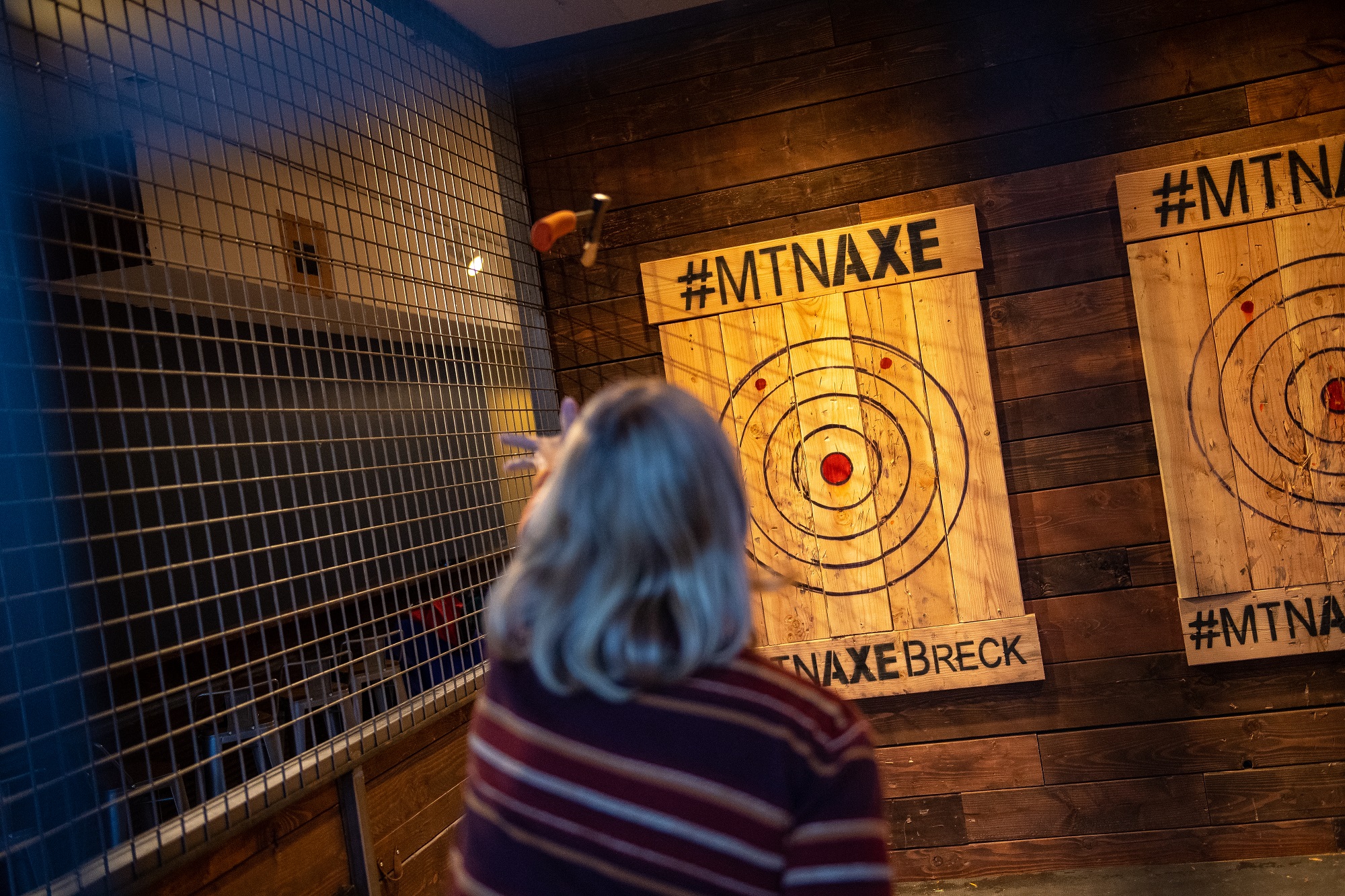 Axe throwing targets at MTN AXE Breck