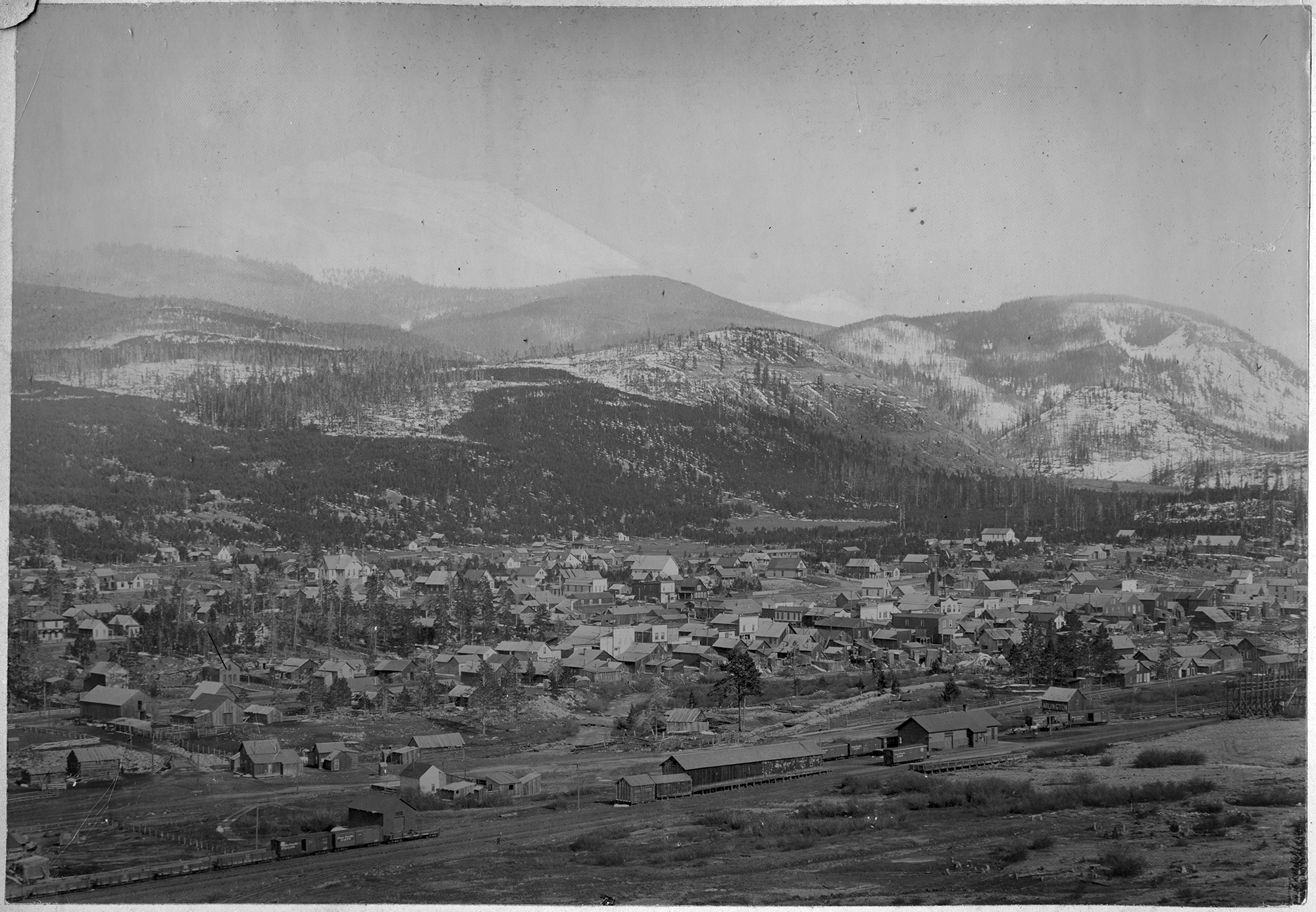 Town of Breckenridge Colorado in the late between 1880s-1890s