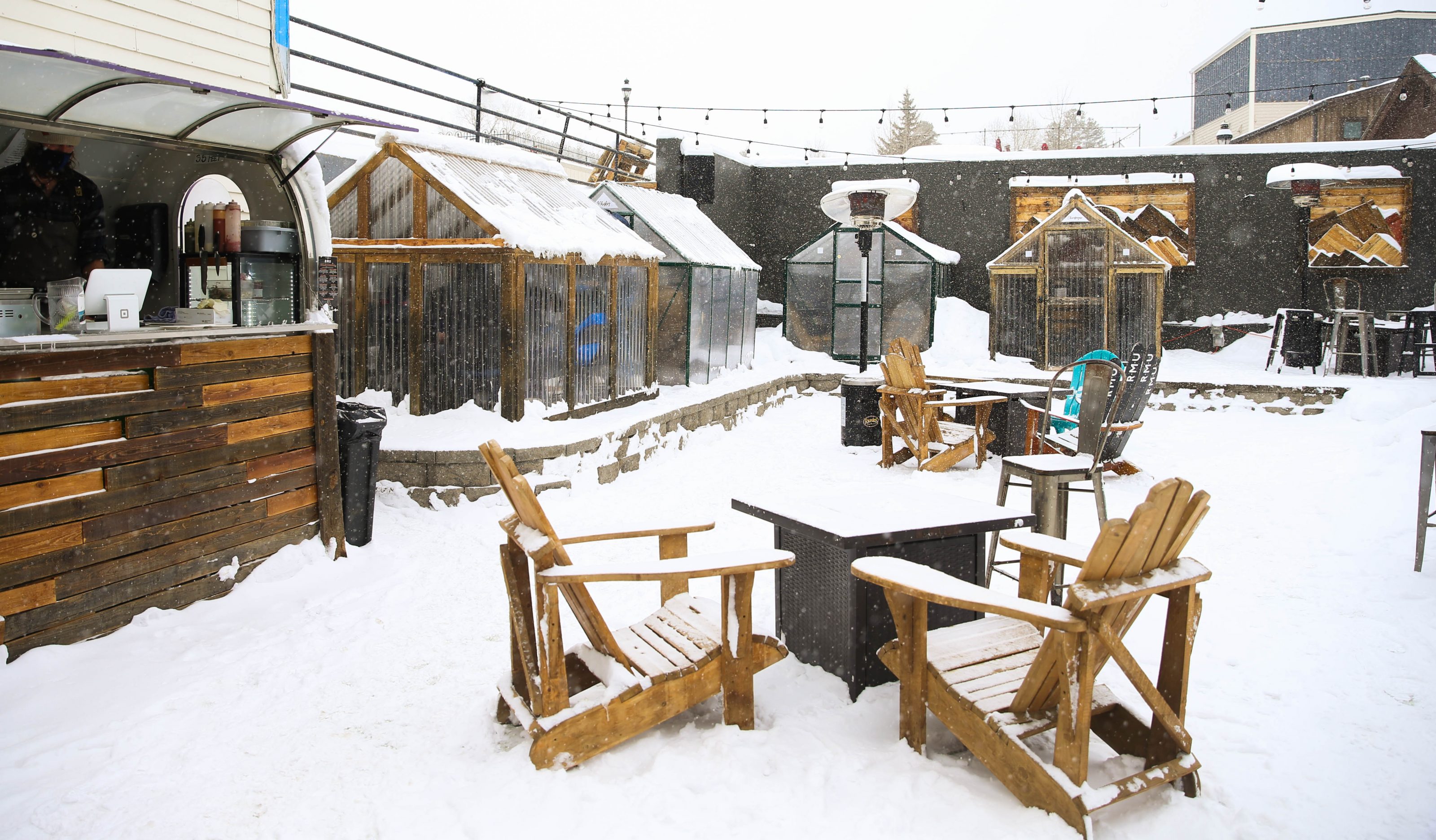 Outdoor Winter Dining in Breckenridge Breckenridge, Colorado