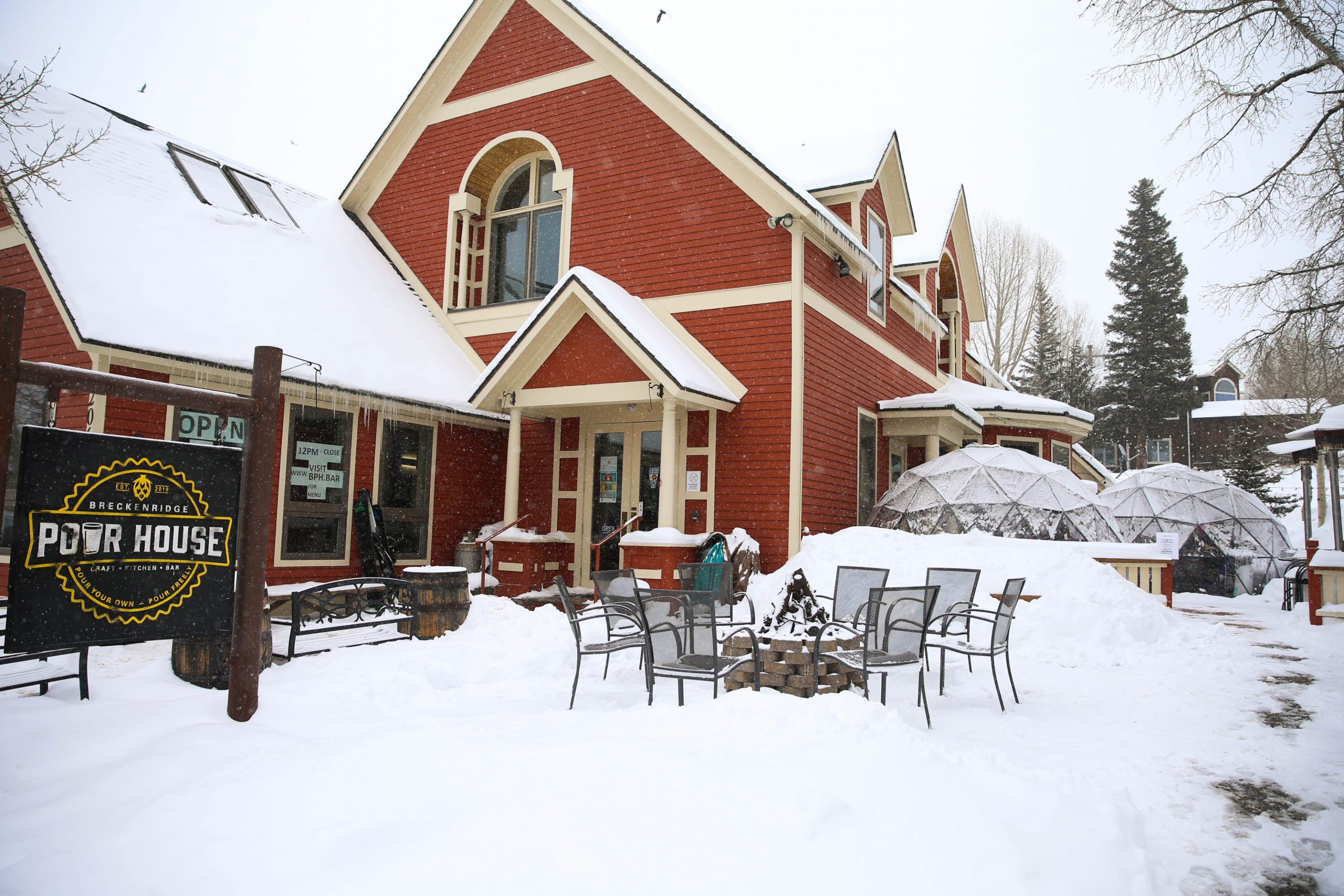 Breckenridge Pour House in winter